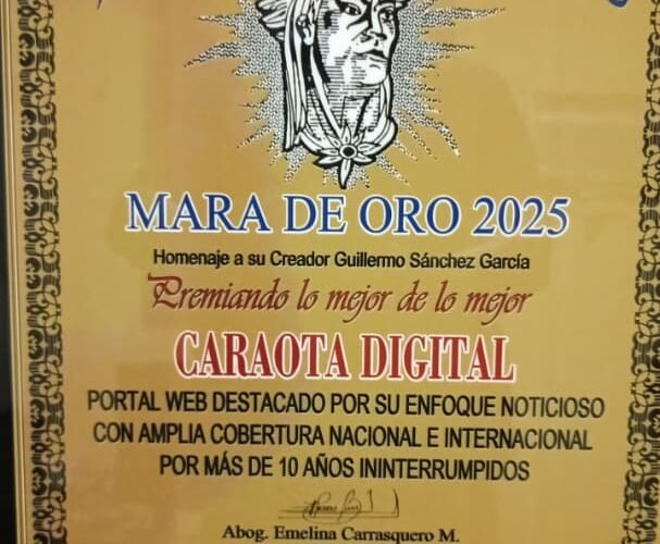 Caraota Digital recibe el Mara de Oro 2025 por su trayectoria informativa