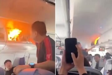 Pánico en el aire: Batería explotó dentro de un avión y desató el caos en sus 160 pasajeros