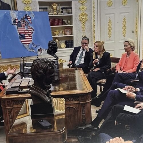 Venezuela aparece como territorio de EEUU en una imagen trucada y difundida por Trump