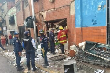 Explosión de bombonas de gas deja dos heridos en Caracas